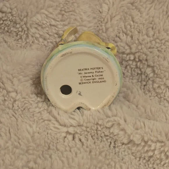 Vintage Rare Beswick England Beatrix Potter Mr. Jeremy Fisher Figurine - Picture 6 of 7